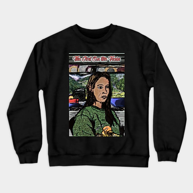 The Girl on the Train Crewneck Sweatshirt by ImpArtbyTorg